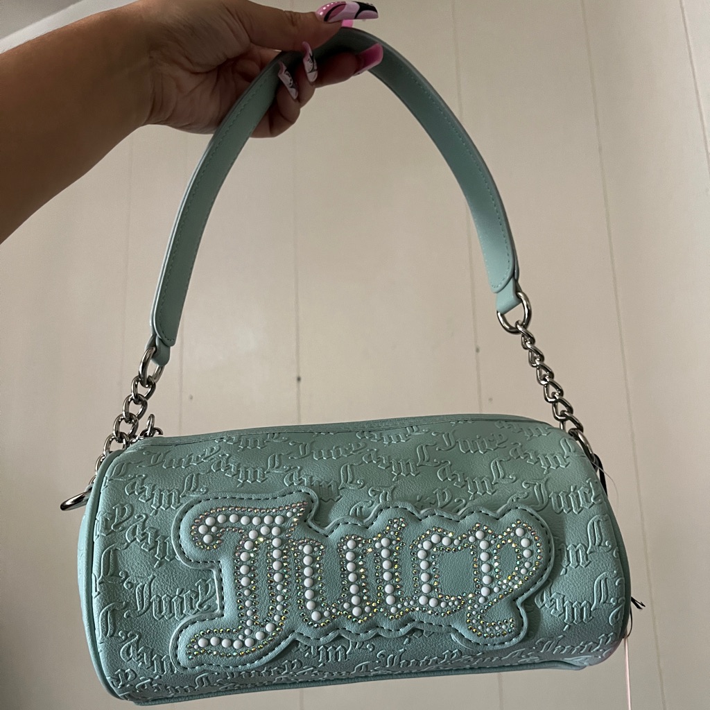 Juicy Couture Pastel Turquoise Barrel Purse